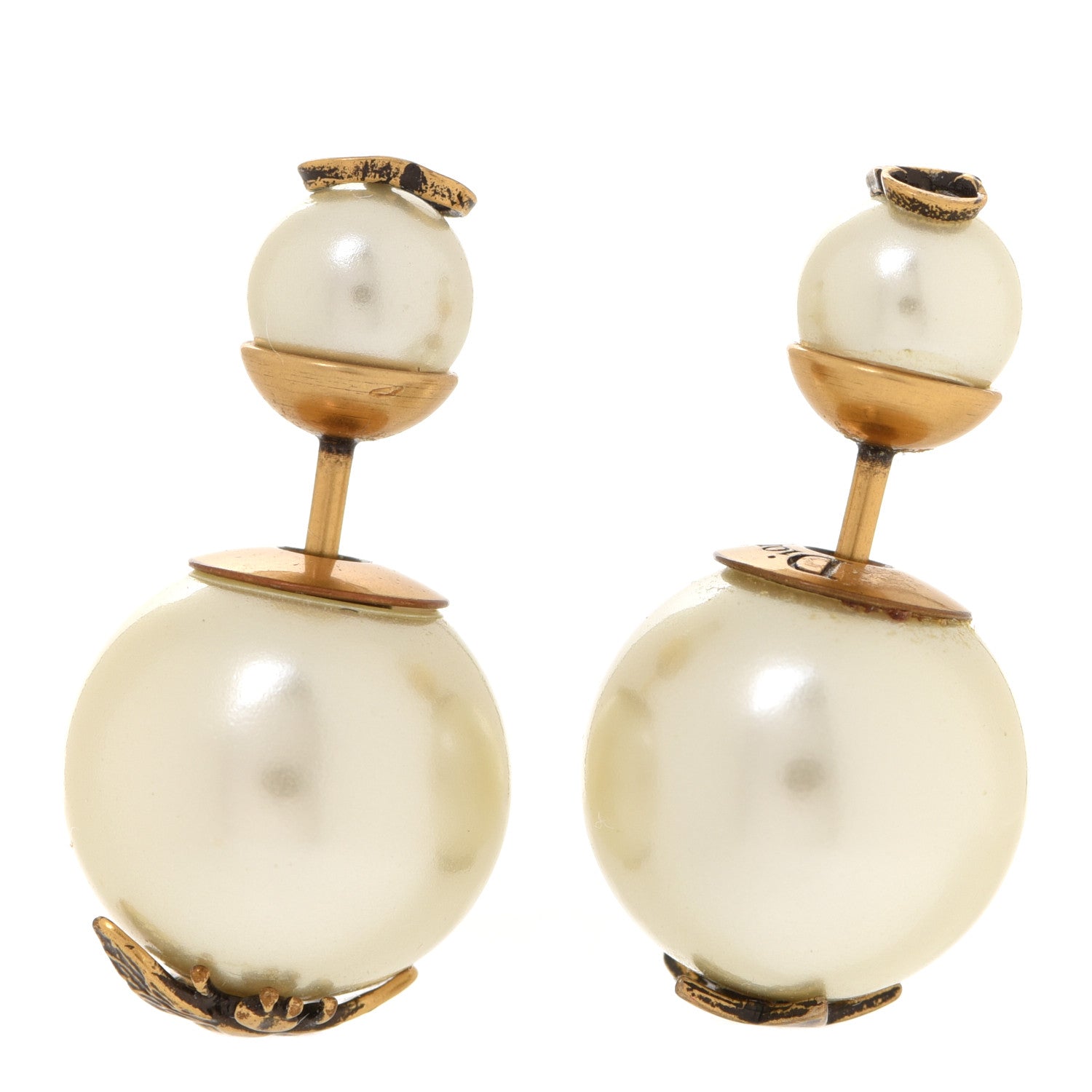 Christian Dior Pearl Bee Star Mise En Dior Tribal Earrings 1 of 6