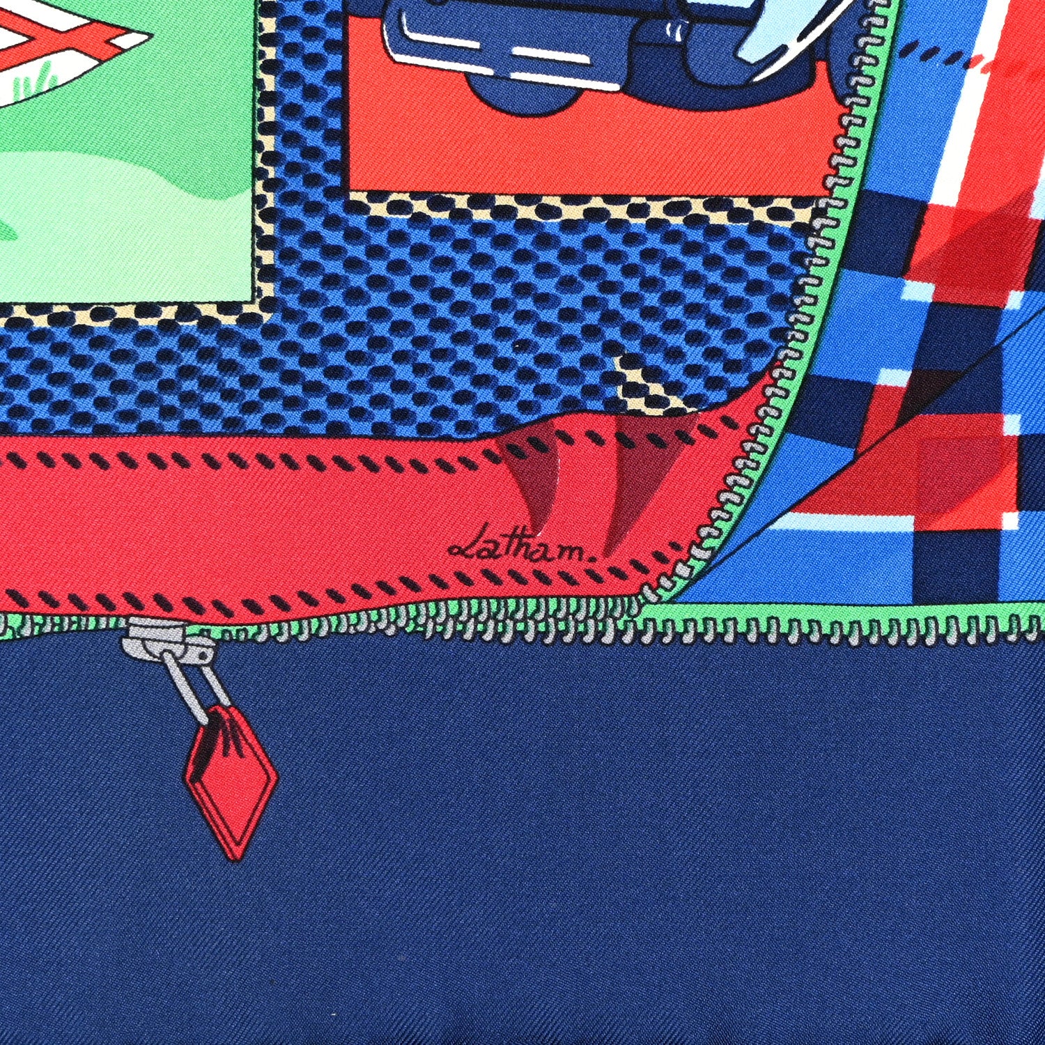 Hermes Silk L'Elegance et le Confort en Automobile Scarf 90 5 of 5