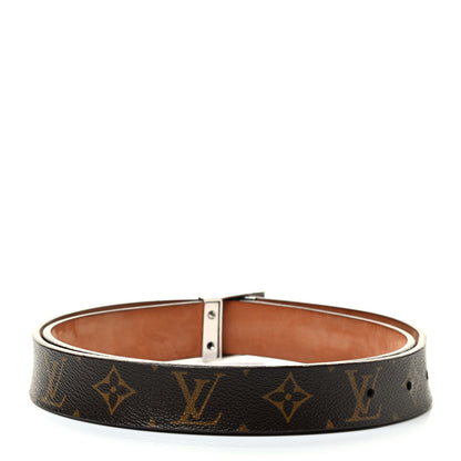 Louis Vuitton Monogram Ceinture Belt Silver Buckle 100 40 2 of 7