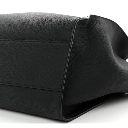 The Row Matte Grained Calfskin Marlo 17 Black 9 of 9