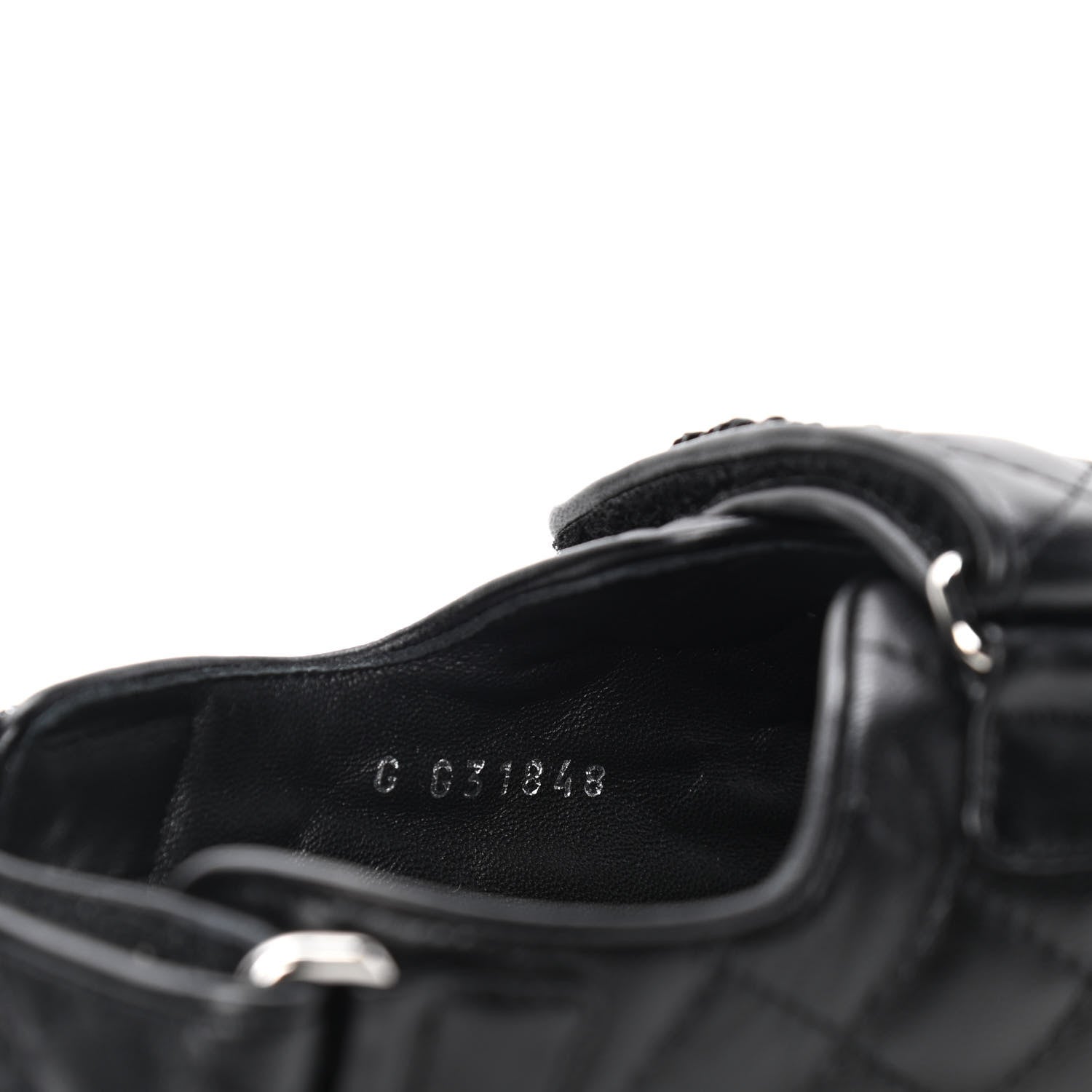 Chanel Lambskin Velcro Dad Sandals 40 Black 5 of 5