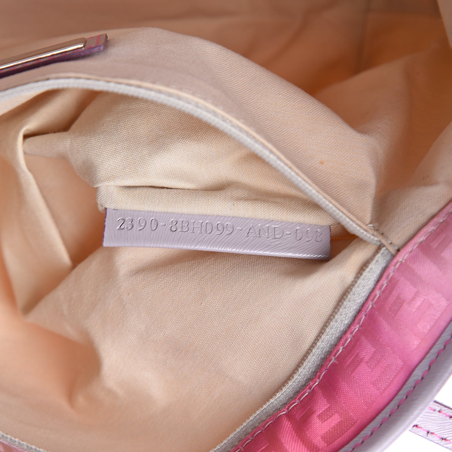 Zucchino Vitello Ombre Roll Tote Fuxia Lavanda