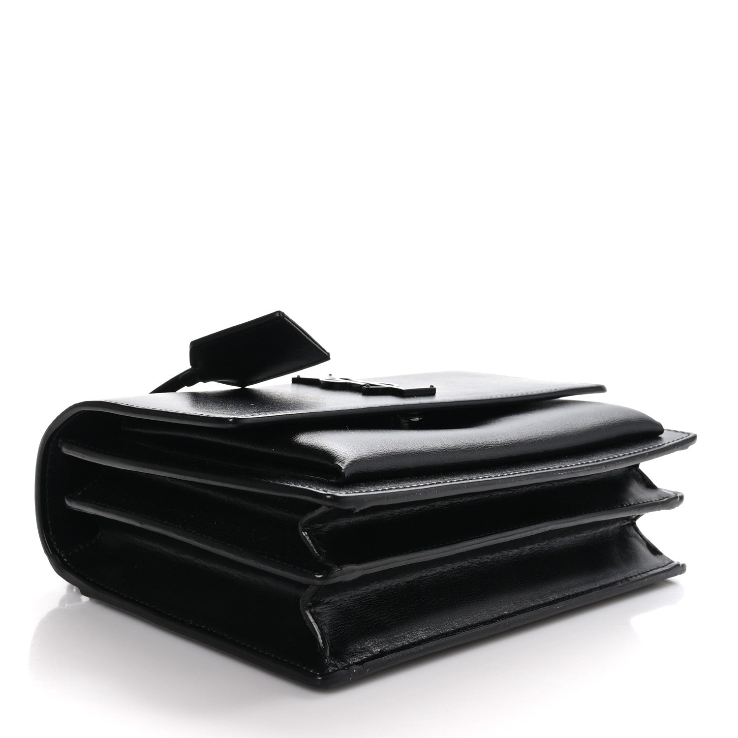 Saint Laurent SAINT LAURENT Calfskin Medium Monogram Monochrome Sunset Black 4 of 9