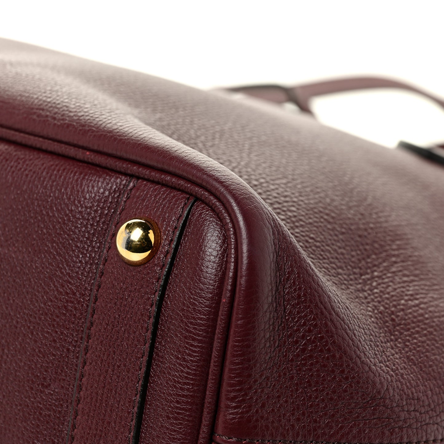 Grainy Calfskin Medium Honeybrook Tote Dark Plum
