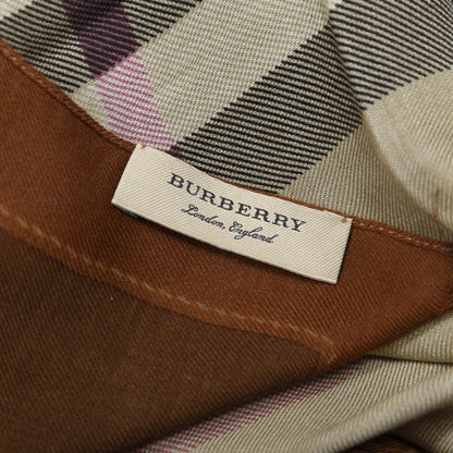 Burberry Modal Cashmere Haymarket Check Scarf Bronze 3 of 3