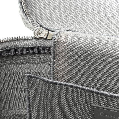 Christian Dior Canvas Embroidered Cannage Diortravel Vanity Case Grey 10 of 11