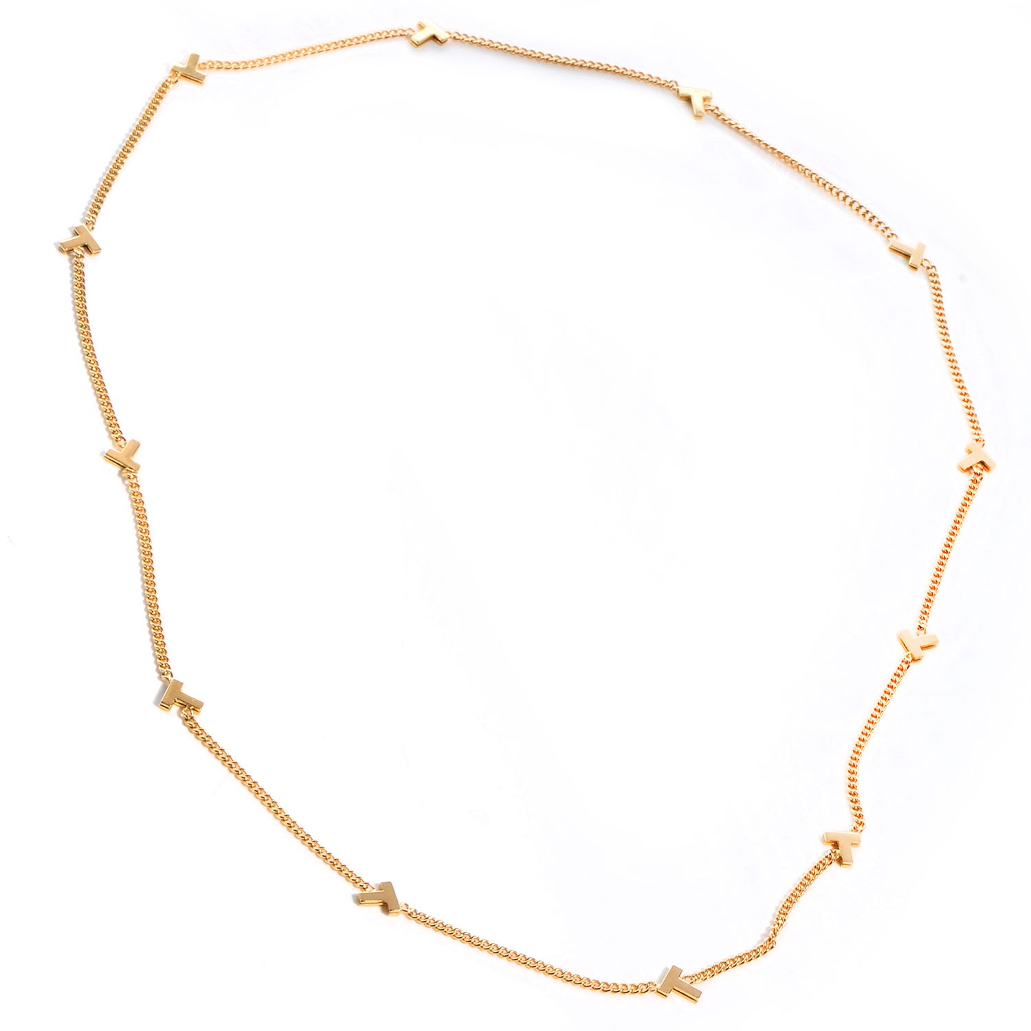 Tiffany 18k Yellow Gold T Collection Necklace 3 of 5
