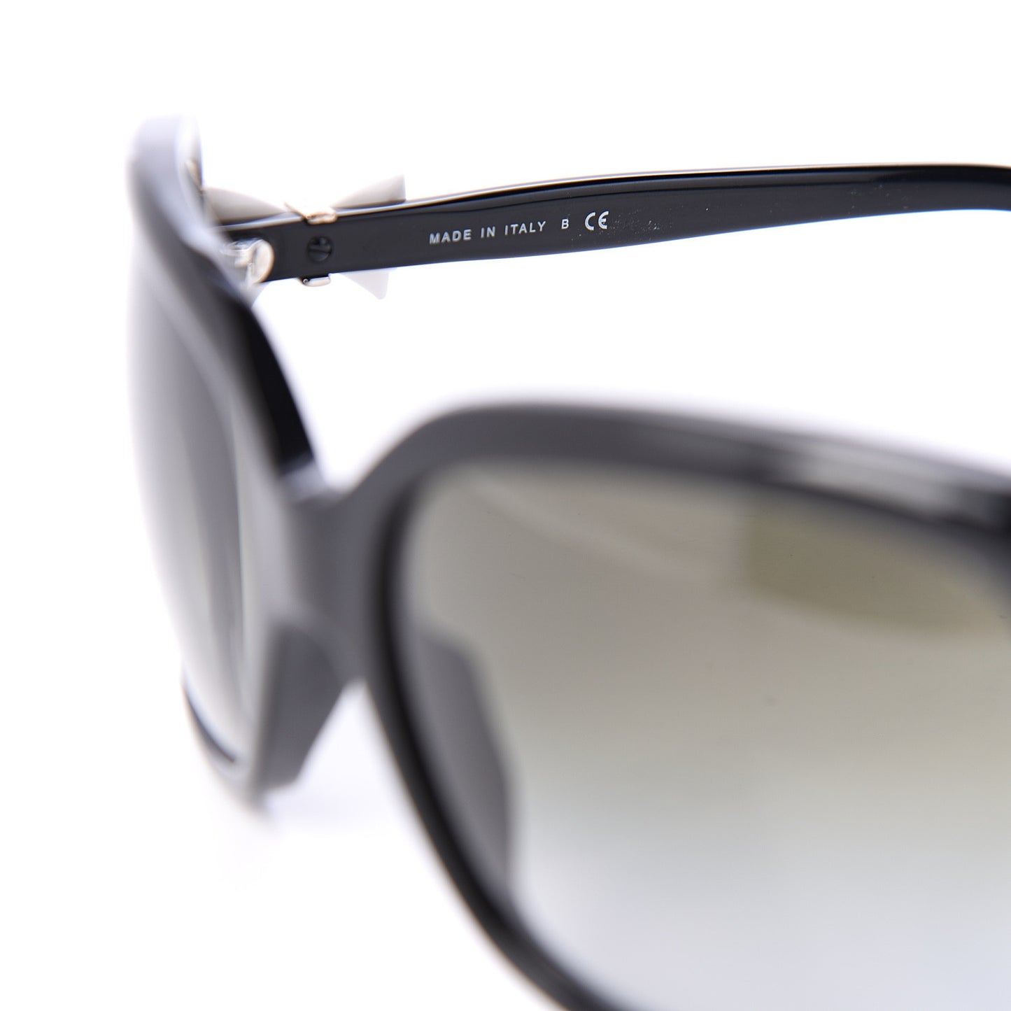 Acetate CC Bow Sunglasses 5171 Black White