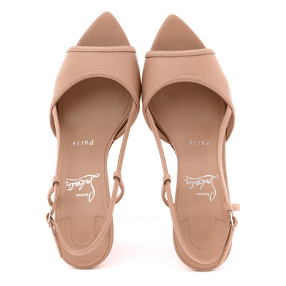 Christian Louboutin Nappa Miss Z 80 Sling Sandal 38 Blush 2 of 15