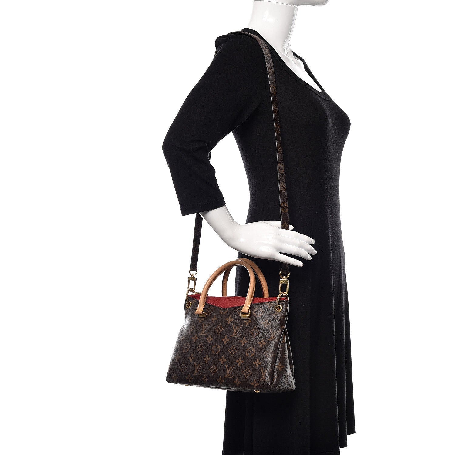 Louis Vuitton Monogram Pallas BB Cherry 2 of 10