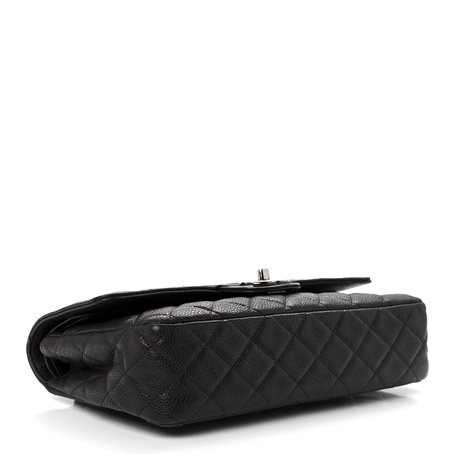 Chanel Caviar Quilted Medium Double Flap Dark Brown 4 of 13