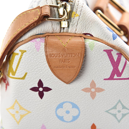 Louis Vuitton Monogram Multicolor Speedy 30 White 5 of 7