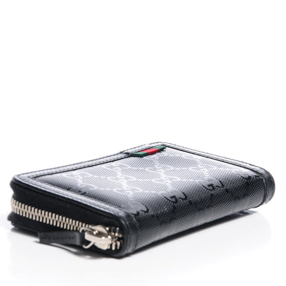 Gucci Imprime Monogram Zip Around Card Case Black 4 of 8