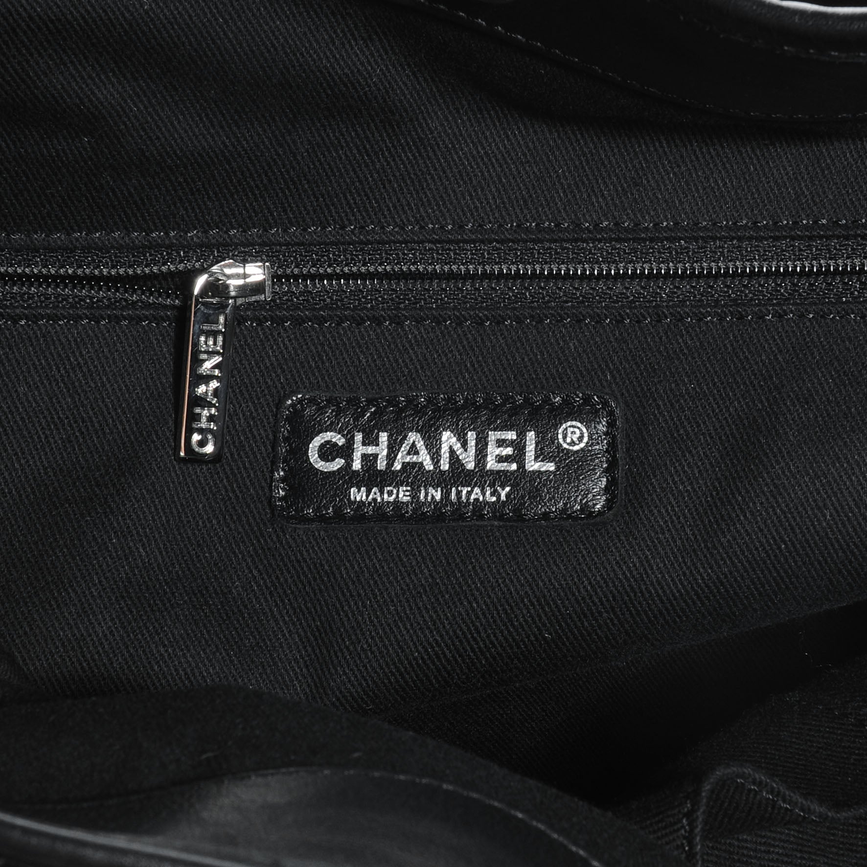 Chanel Calfskin Perforated Up In The Air Tote Black 6 of 9