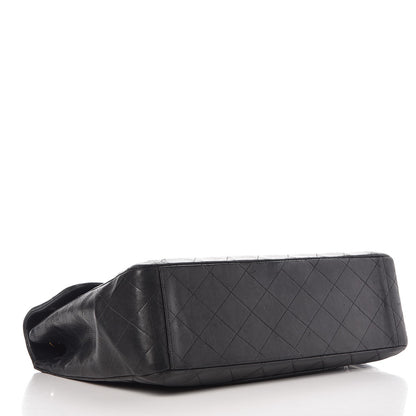 Chanel Lambskin Quilted XL Jumbo Single Flap Black 4 of 13