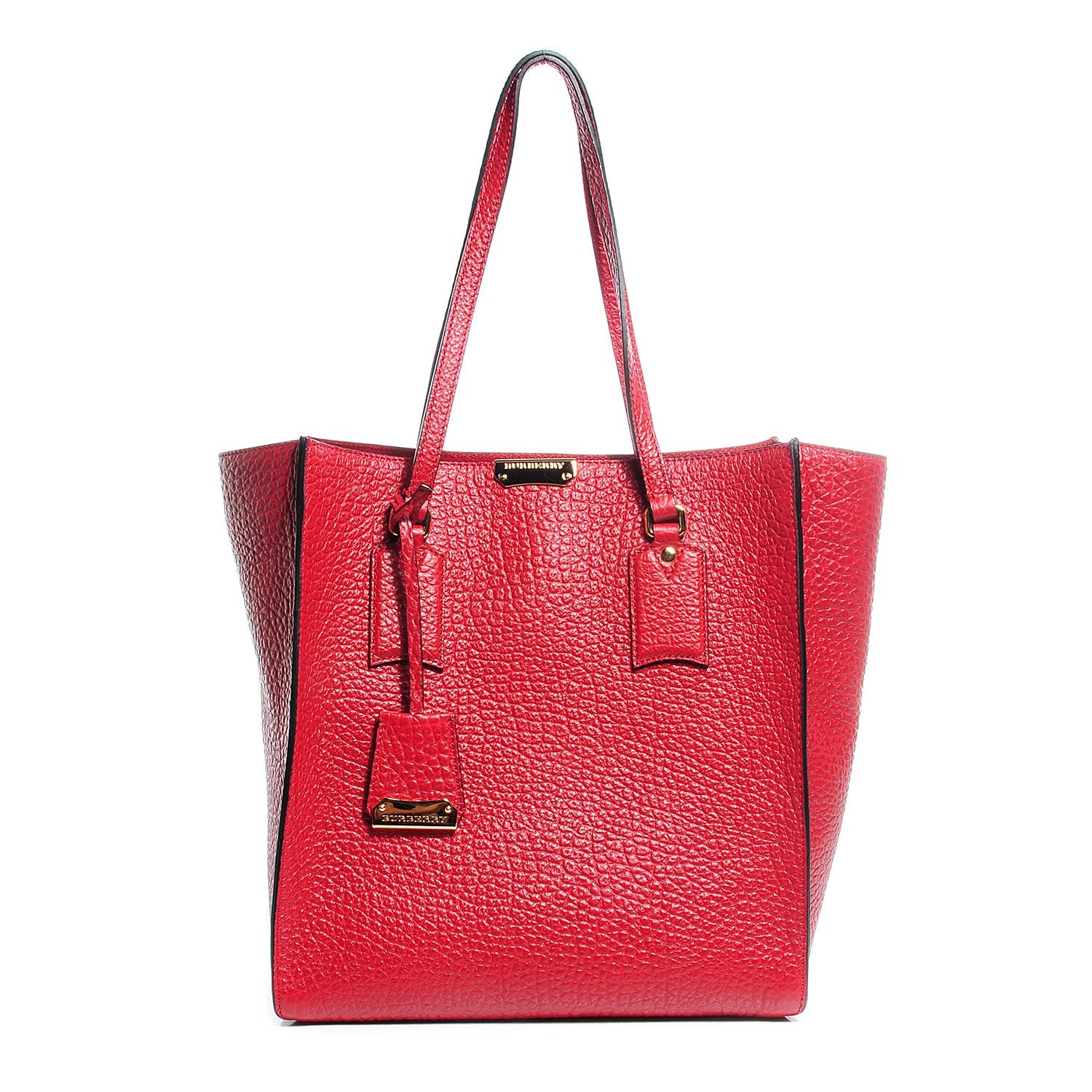 Burberry Heritage Grain Medium Woodbury Tote Military Red 1 of 9