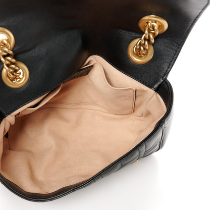 Gucci Calfskin Matelasse Studded Mini Pearly GG Marmont Shoulder Bag Black 5 of 11