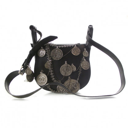 Chanel Leather Signature Coins Chains Bag 1 of 8