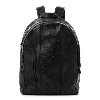 Louis Vuitton Monogram Seal Armand Backpack Black 1 of 9