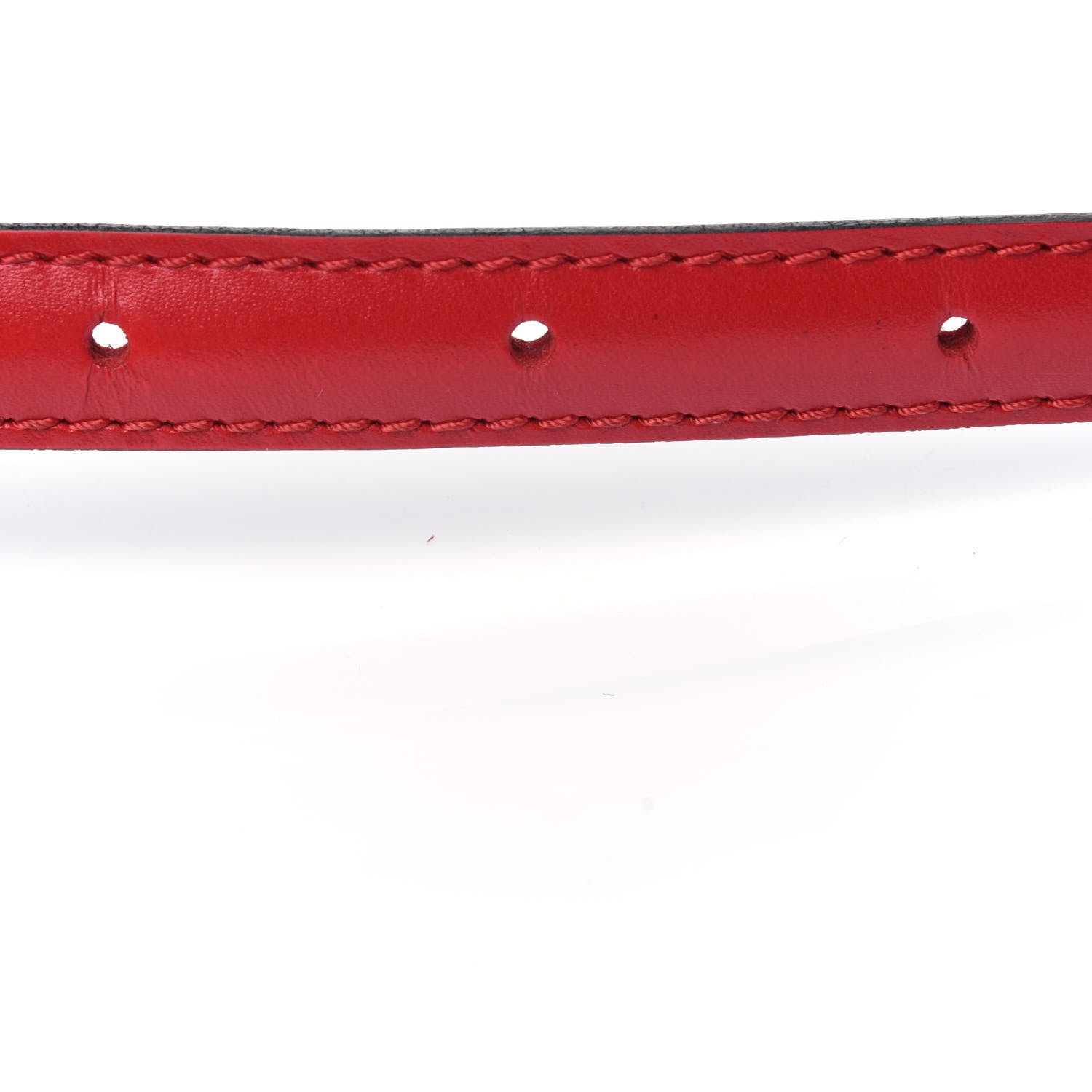 Louis Vuitton Calfskin 16mm Adjustable Shoulder Strap Red 8 of 9