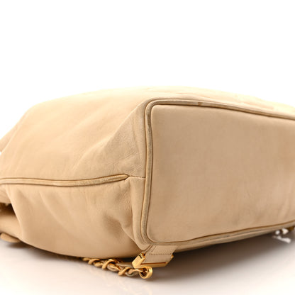 Chanel Lambskin Timeless CC Drawstring Backpack Beige 7 of 11