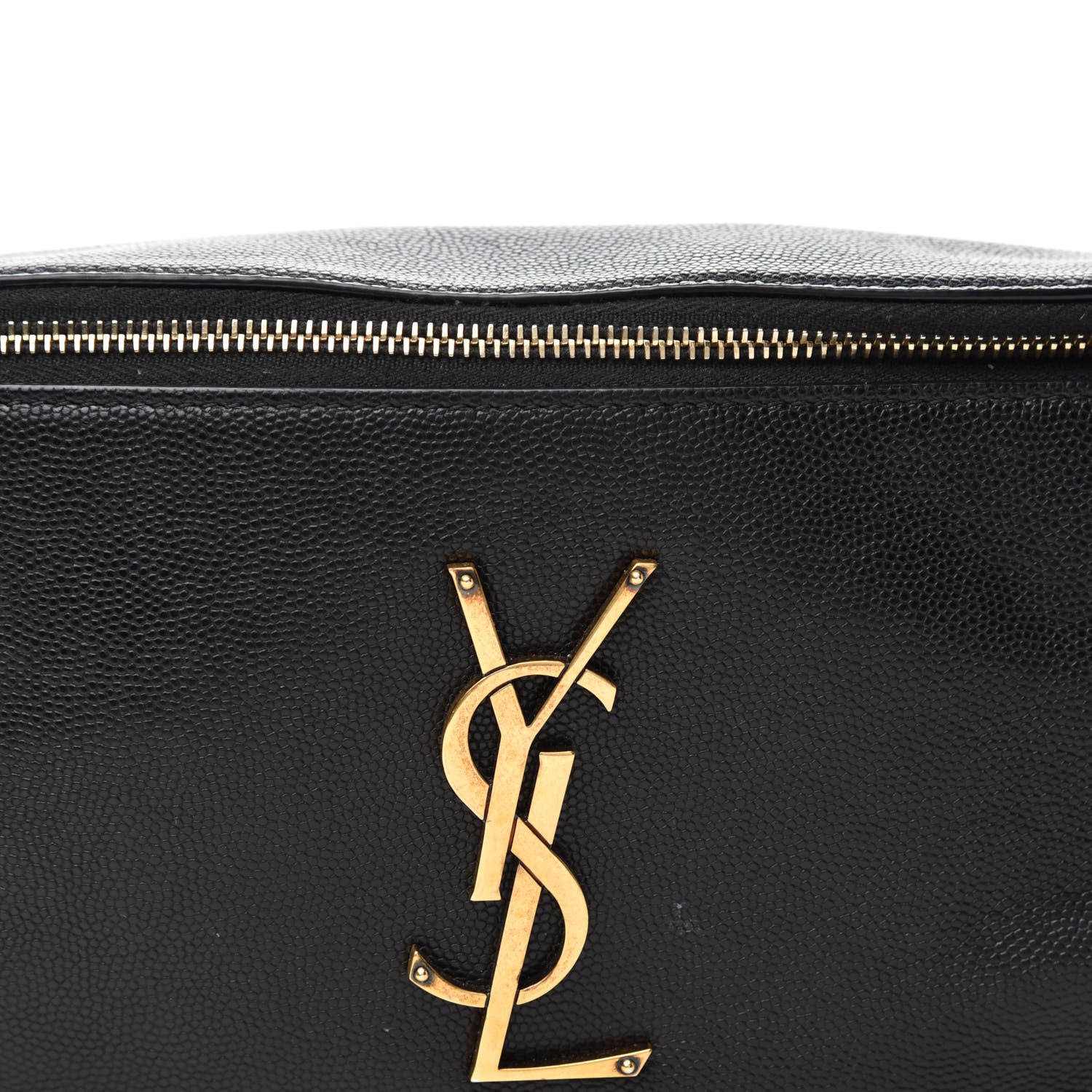 Saint Laurent Grain De Poudre Monogram Belt Bag Black 10 of 10