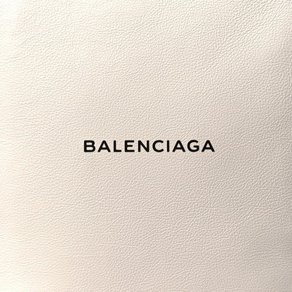 Balenciaga Calfskin Medium Logo North South Shopping Tote White 8 of 10