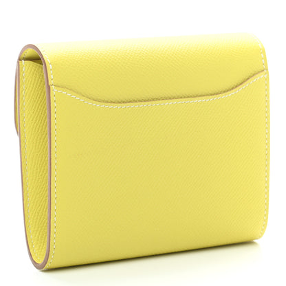 Hermes Epsom Constance Short Wallet Lime 3 of 6