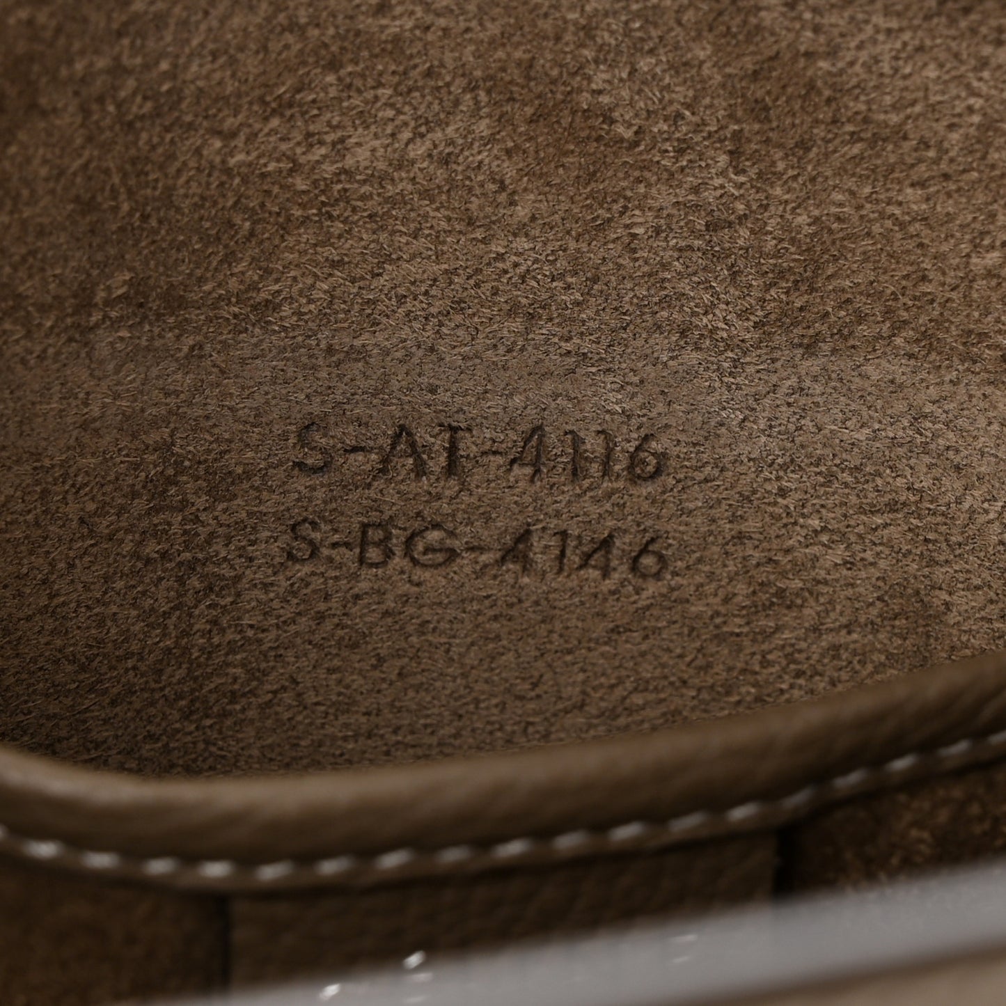 Drummed Calfskin Nano Luggage Souris