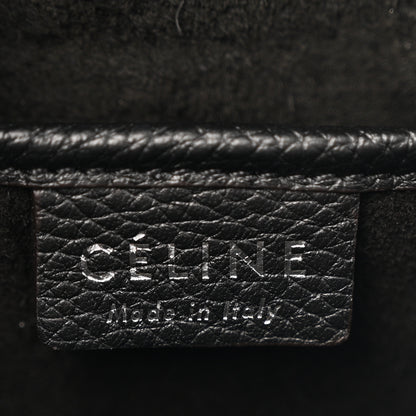 Celine Drummed Calfskin Nano Luggage Black 6 of 14