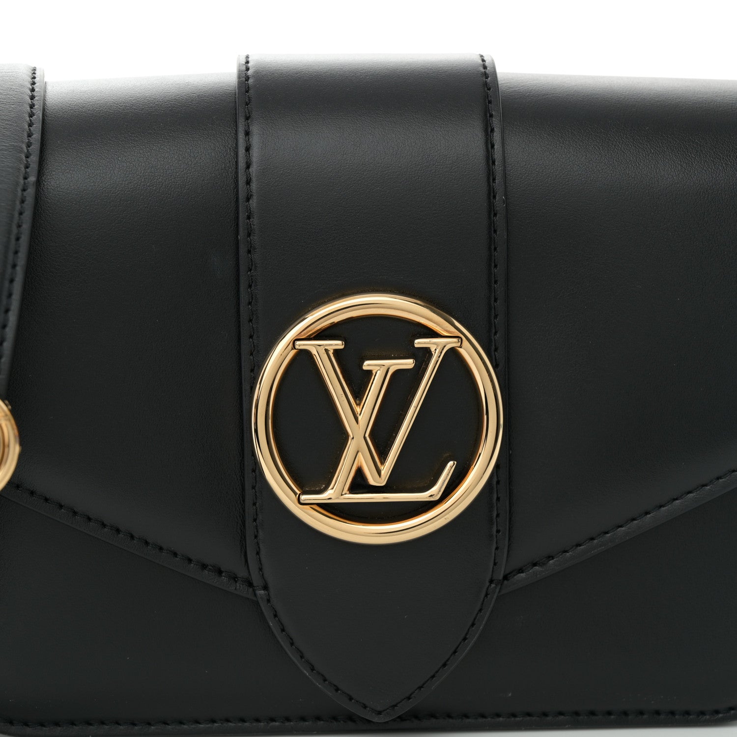 Louis Vuitton Smooth Calfskin LV Pont 9 Black 7 of 10