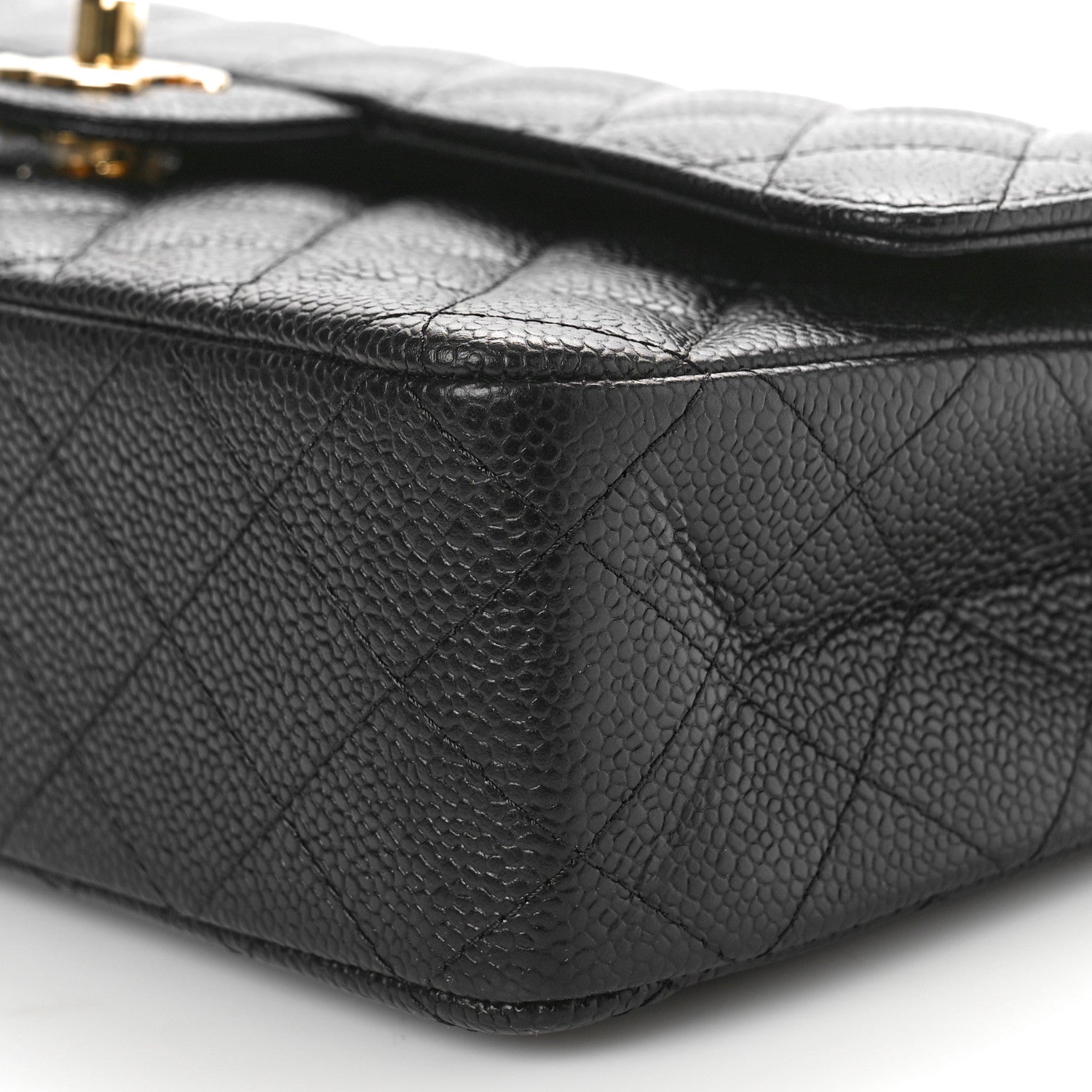 Chanel Caviar Quilted Medium Double Flap Black 10 of 11