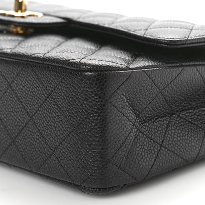 Chanel Caviar Quilted Medium Double Flap Black 10 of 11