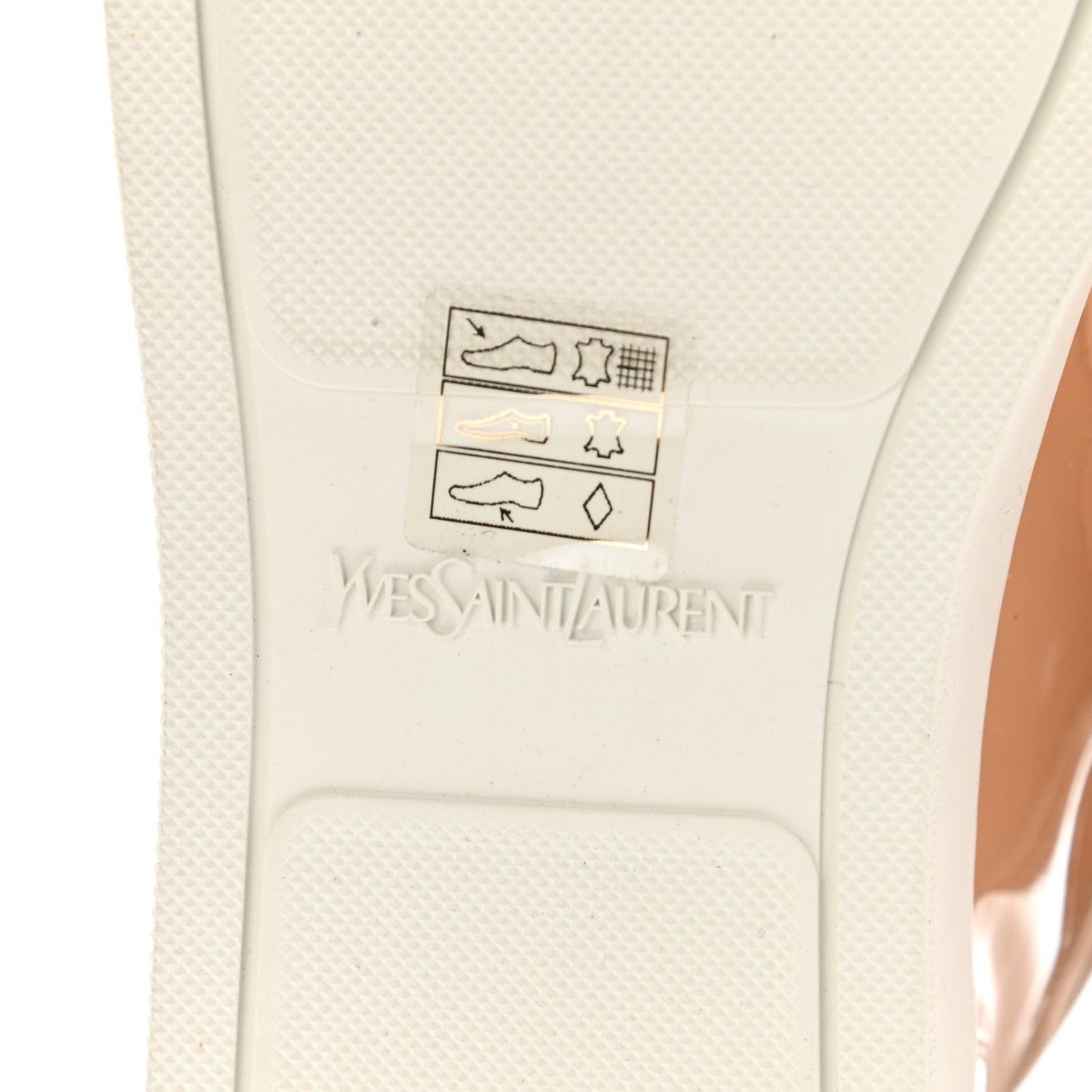 Saint Laurent Patent Calfskin Womens Malibu High Top Sneakers 35 Carne 9 of 10