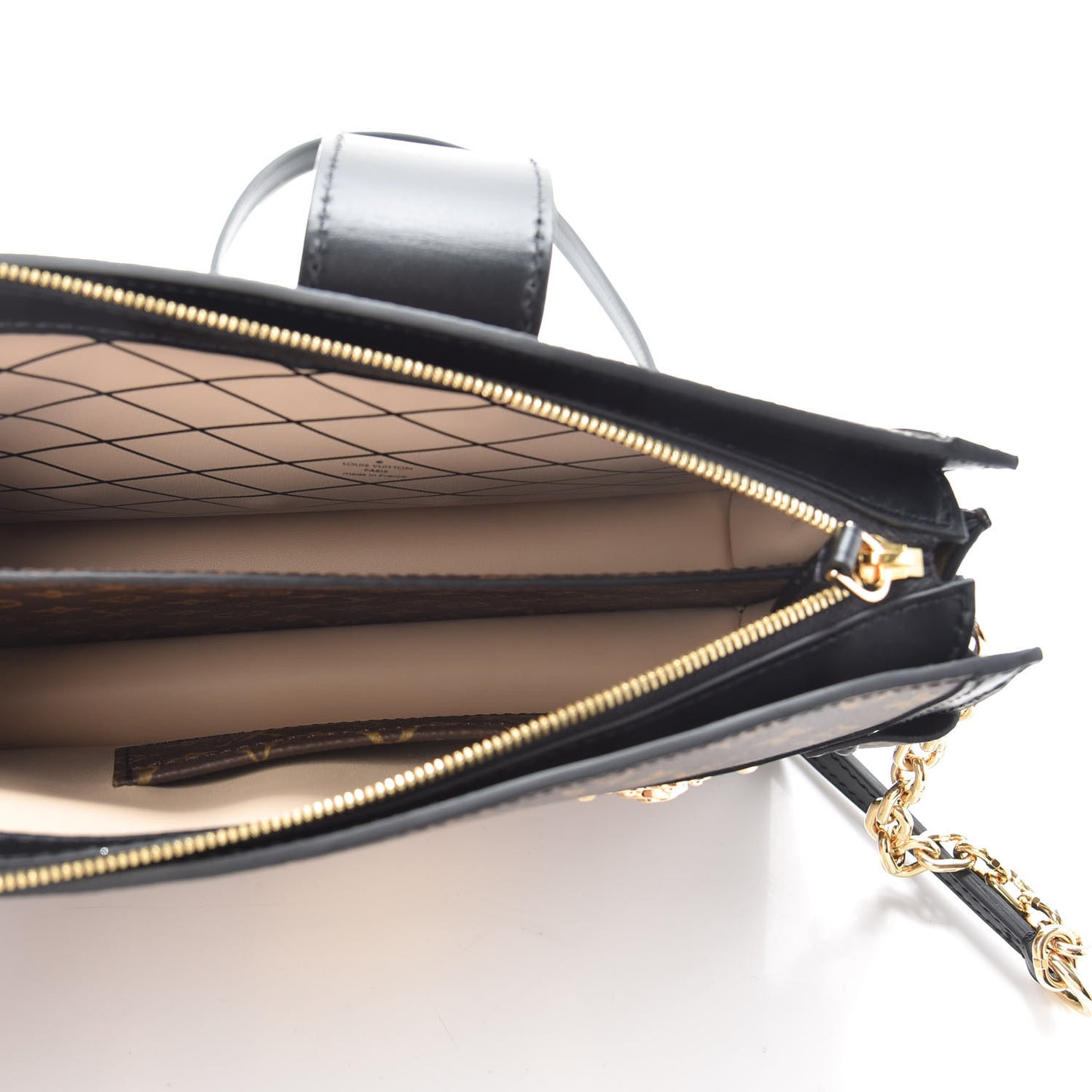 Reverse Monogram Trunk Clutch