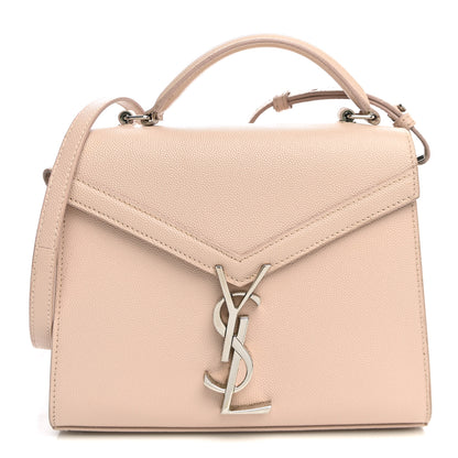 Saint Laurent Grain de Poudre Mini Classic Monogram Cassandra Top Handle Marble Pink 1 of 12