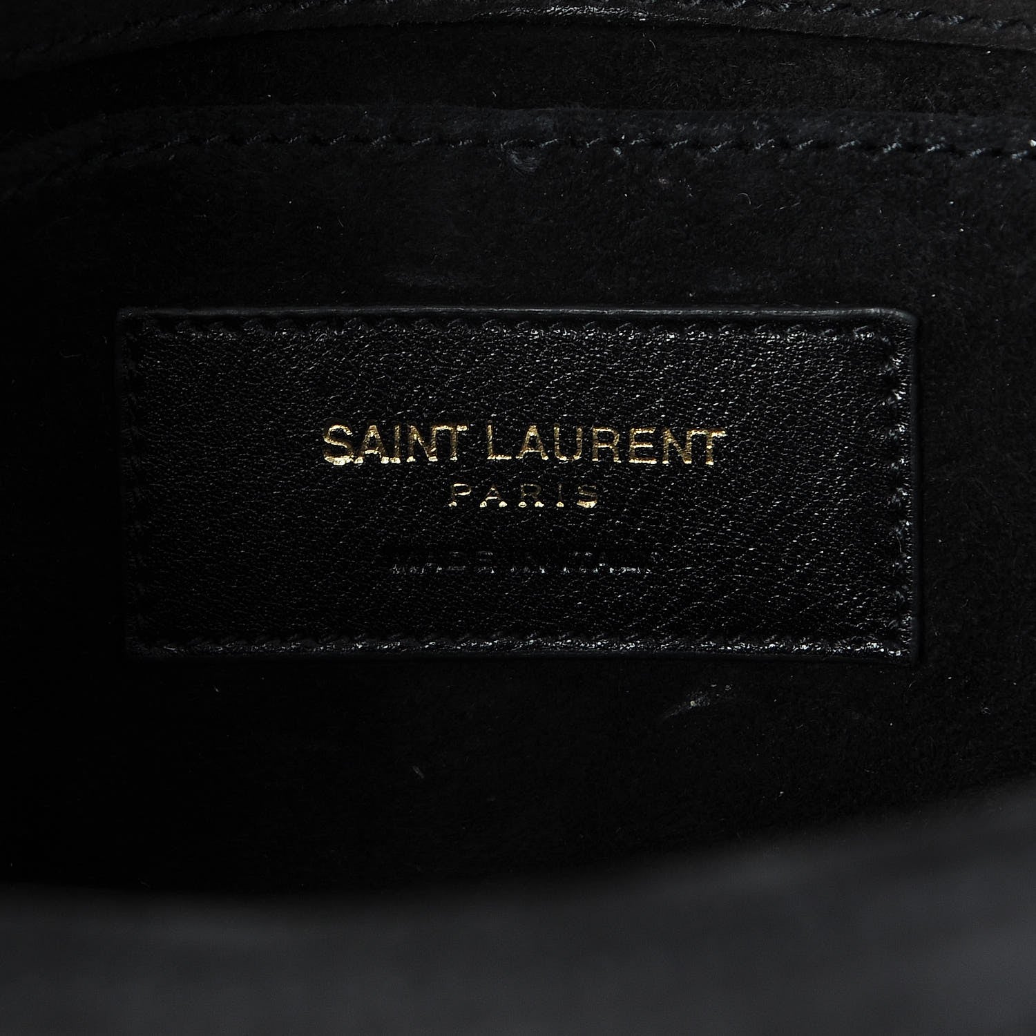 Saint Laurent Suede Y Studs Crossbody Bag Black 6 of 9