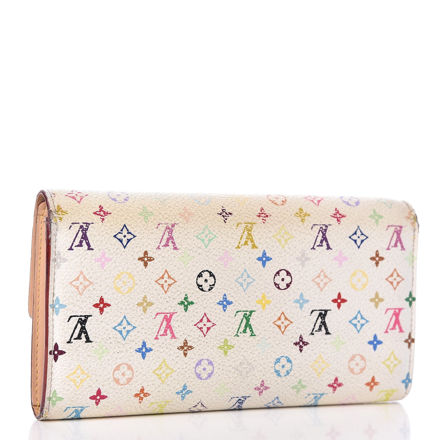 Monogram Multicolor Sarah Wallet White