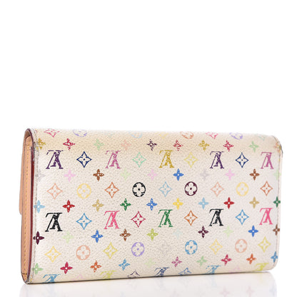 Louis Vuitton Monogram Multicolor Sarah Wallet White 3 of 20