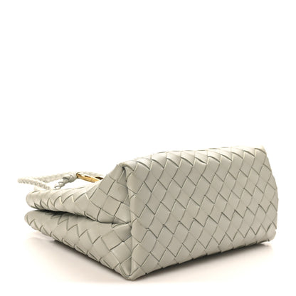 Bottega Veneta Nappa Intrecciato Small Andiamo Shoulder Bag Agate Grey 4 of 9