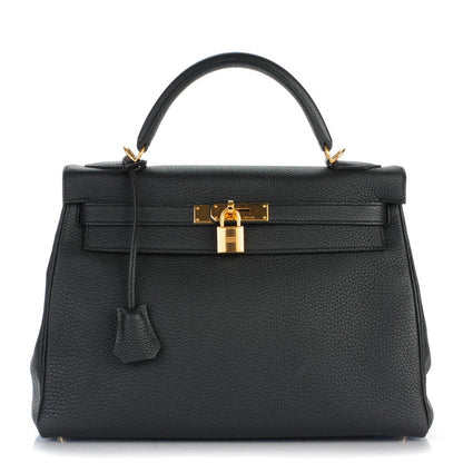 Hermes Togo Kelly Retourne 32 Black 1 of 25