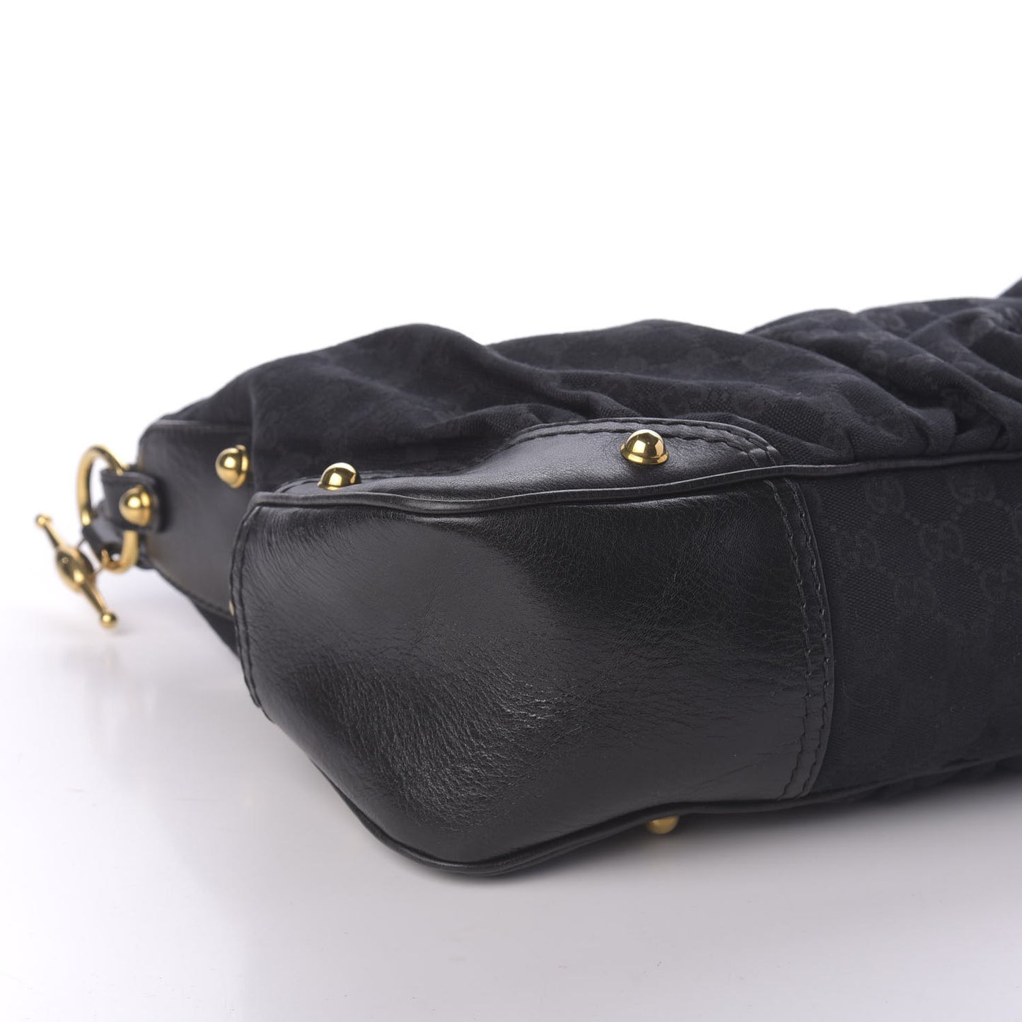 Monogram Medium Jockey Hobo Black