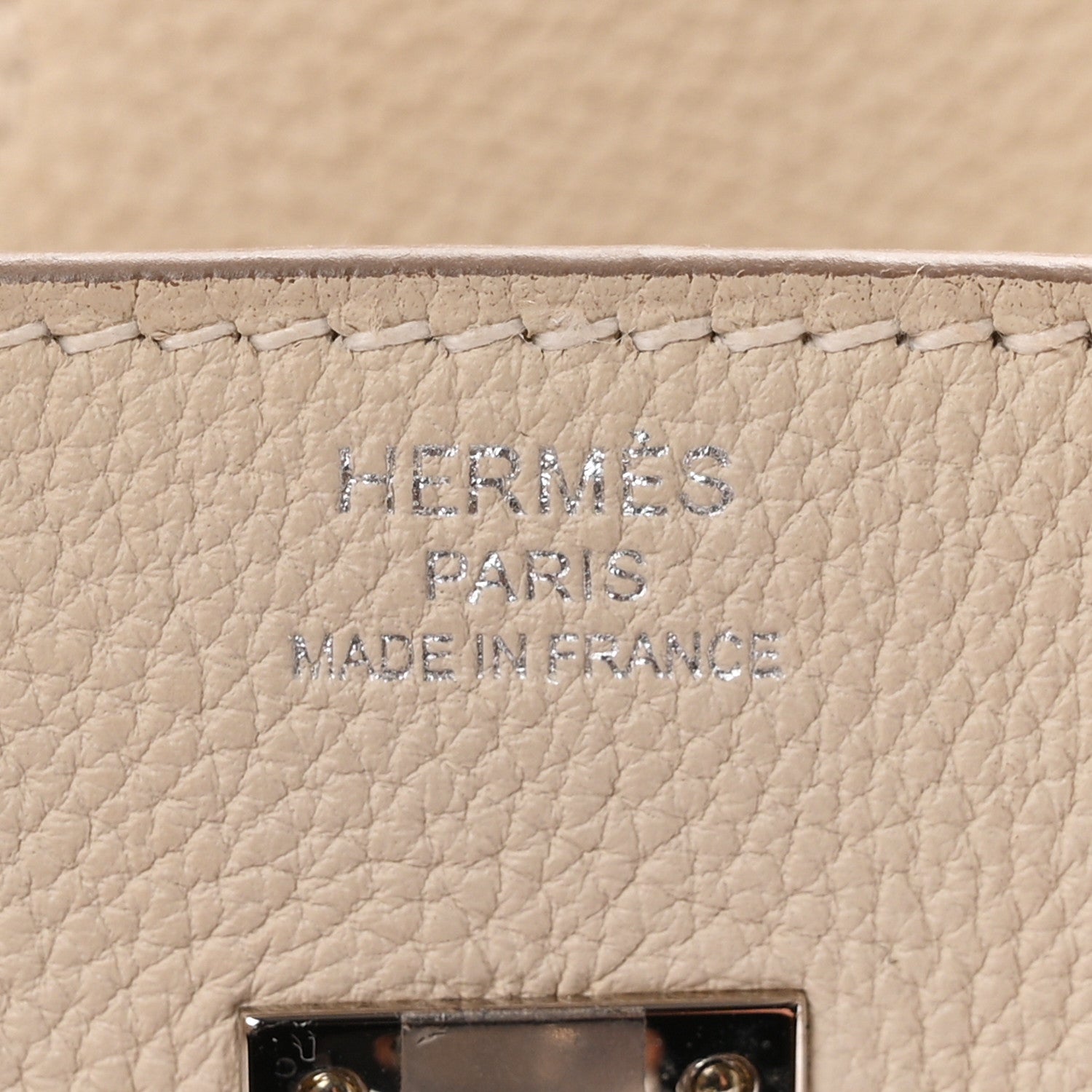 Hermes Togo Birkin 25 Craie 6 of 10