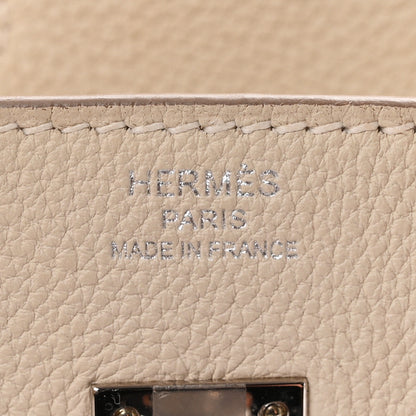 Hermes Togo Birkin 25 Craie 6 of 10