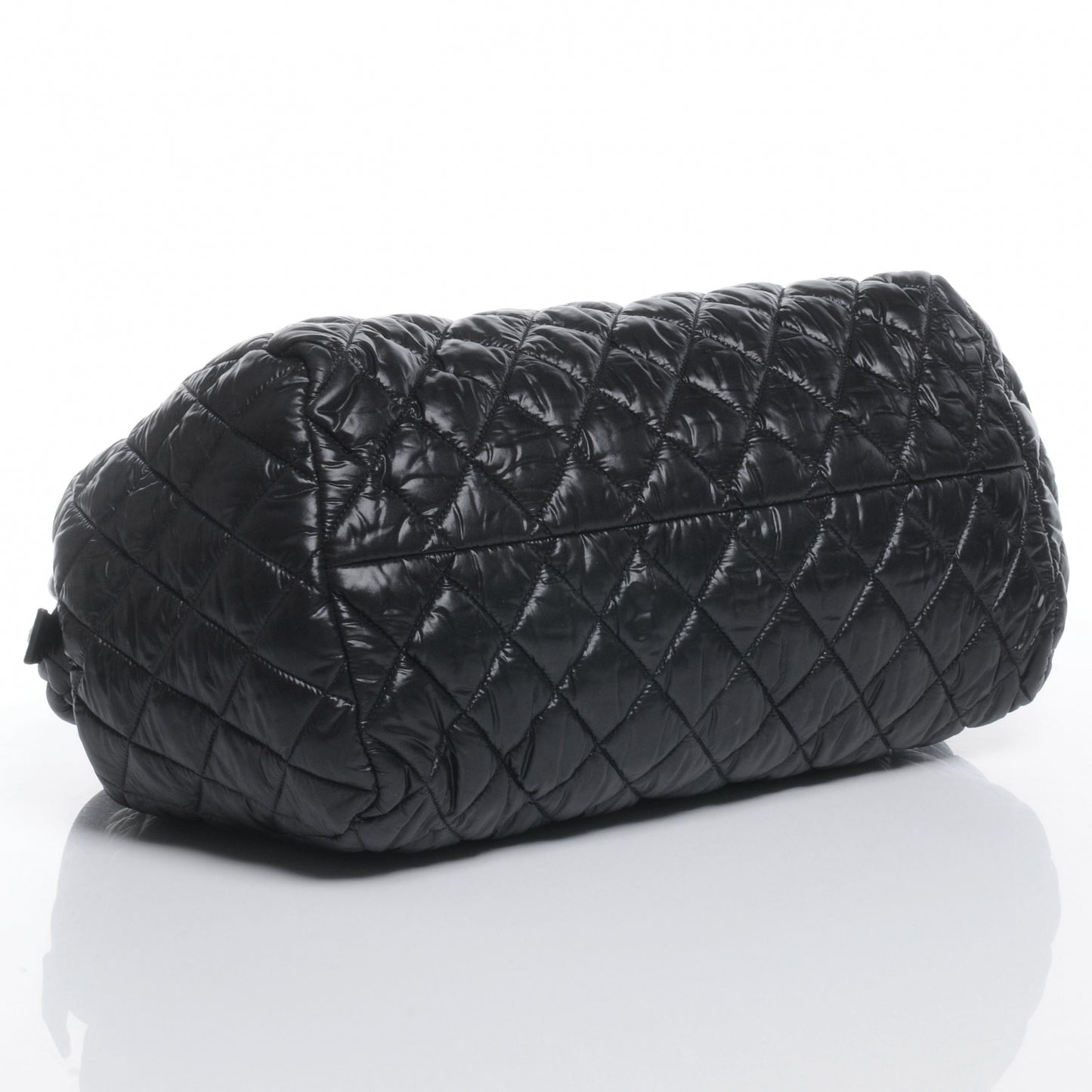 Lambskin Coco Cocoon Bowler Black