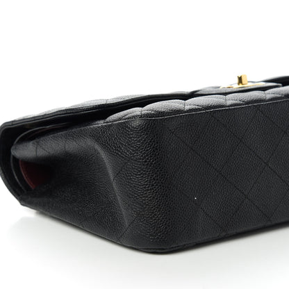 Chanel Caviar Quilted Jumbo Double Flap Black 7 of 12