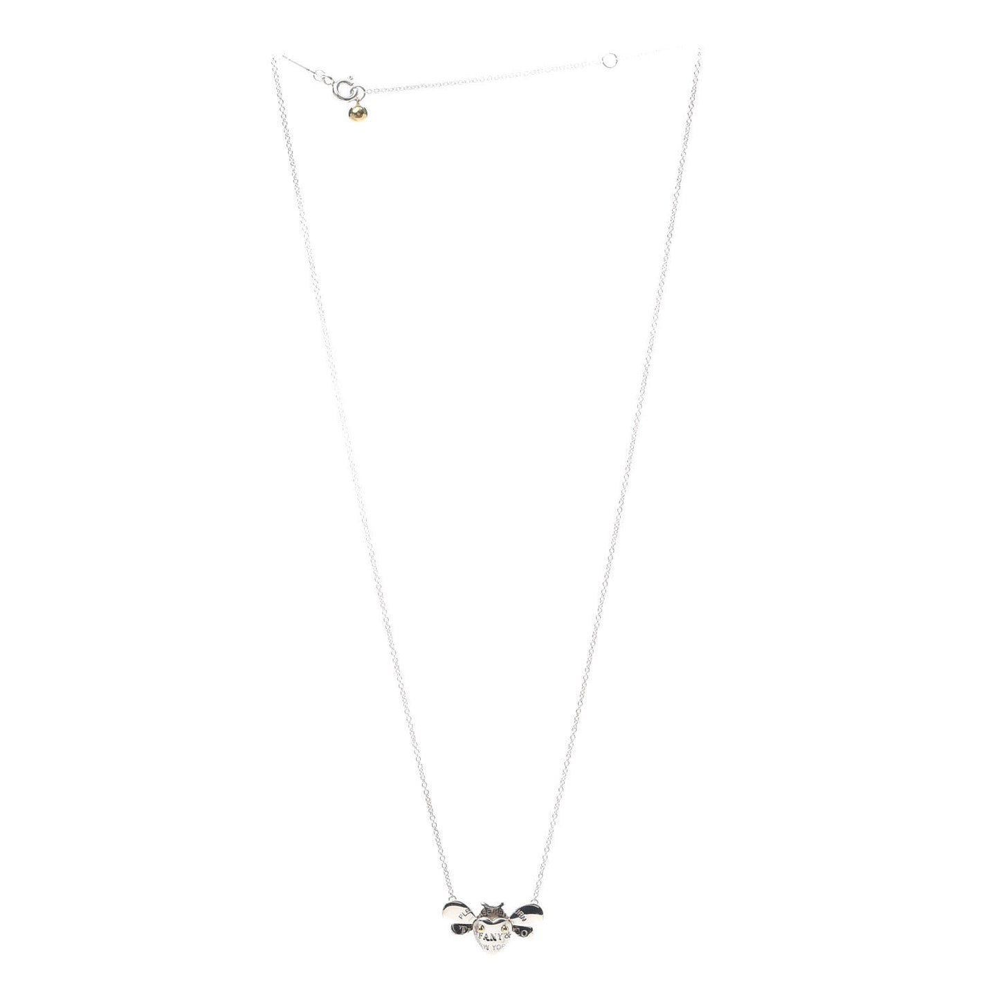 Sterling Silver 18K Yellow Gold Return to Love Bugs Bee Pendant Necklace