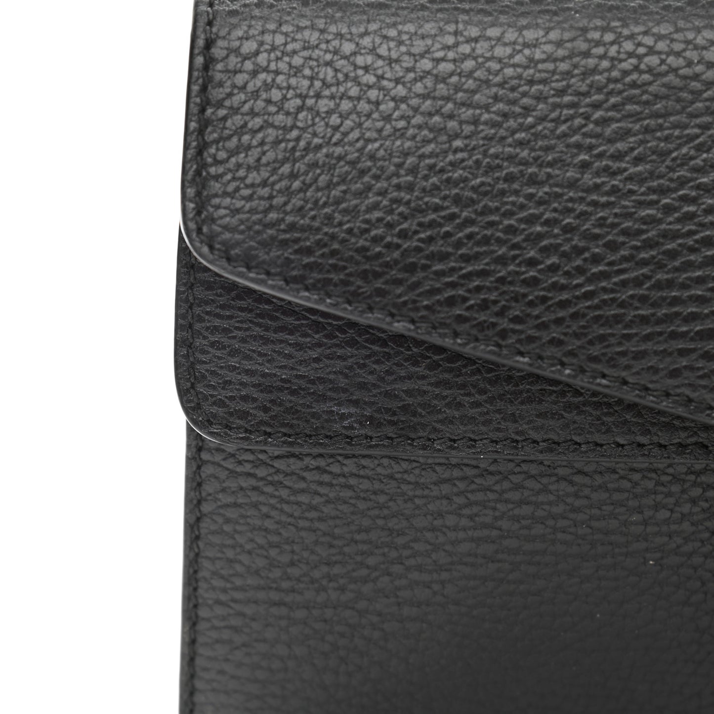 Pebbled Calfskin Small Dionysus Shoulder Bag Black