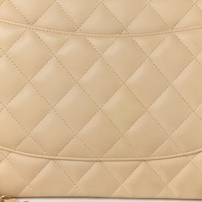Chanel Lambskin Quilted Jumbo Double Flap Beige Clair 9 of 12