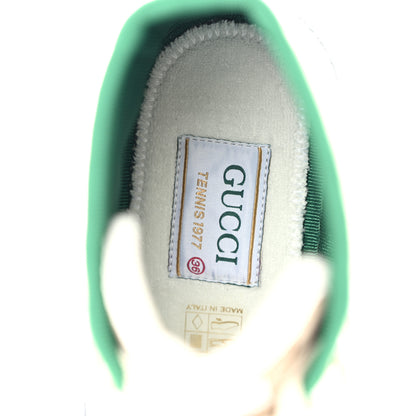Gucci GG Monogram Web Womens 1977 Tennis High Top Sneakers 36 Beige Ebony Mystic White 7 of 8